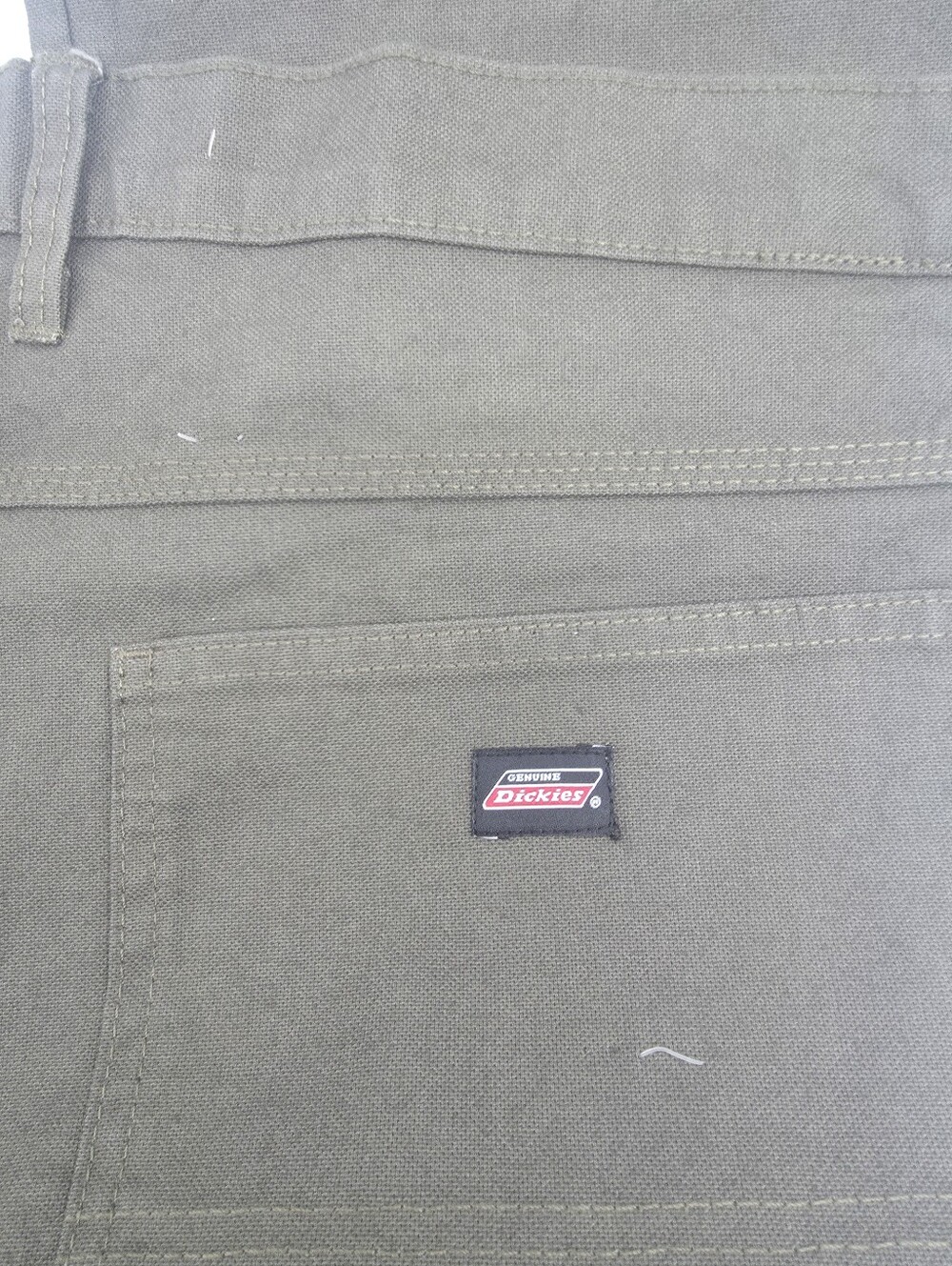 Dickies 1939 Relaxed Fit Duck Carpenter Work Pants Olive Green 38x32
